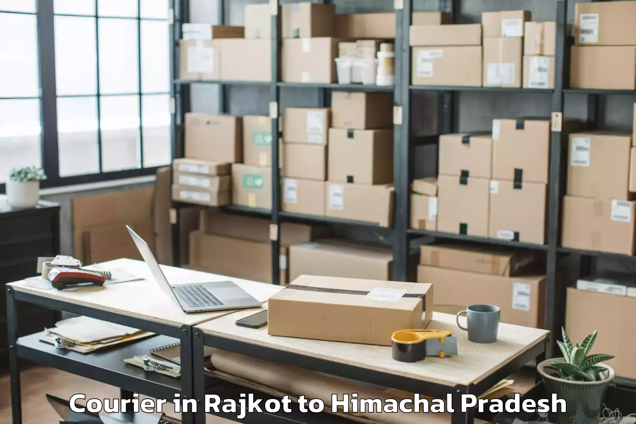 Trusted Rajkot to Gaggal Airport Dhm Courier